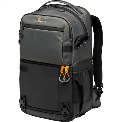 Front. Lowepro - Lowepro Fastpack PRO BP 250 AW III Travel-Ready Backpack, Gray.