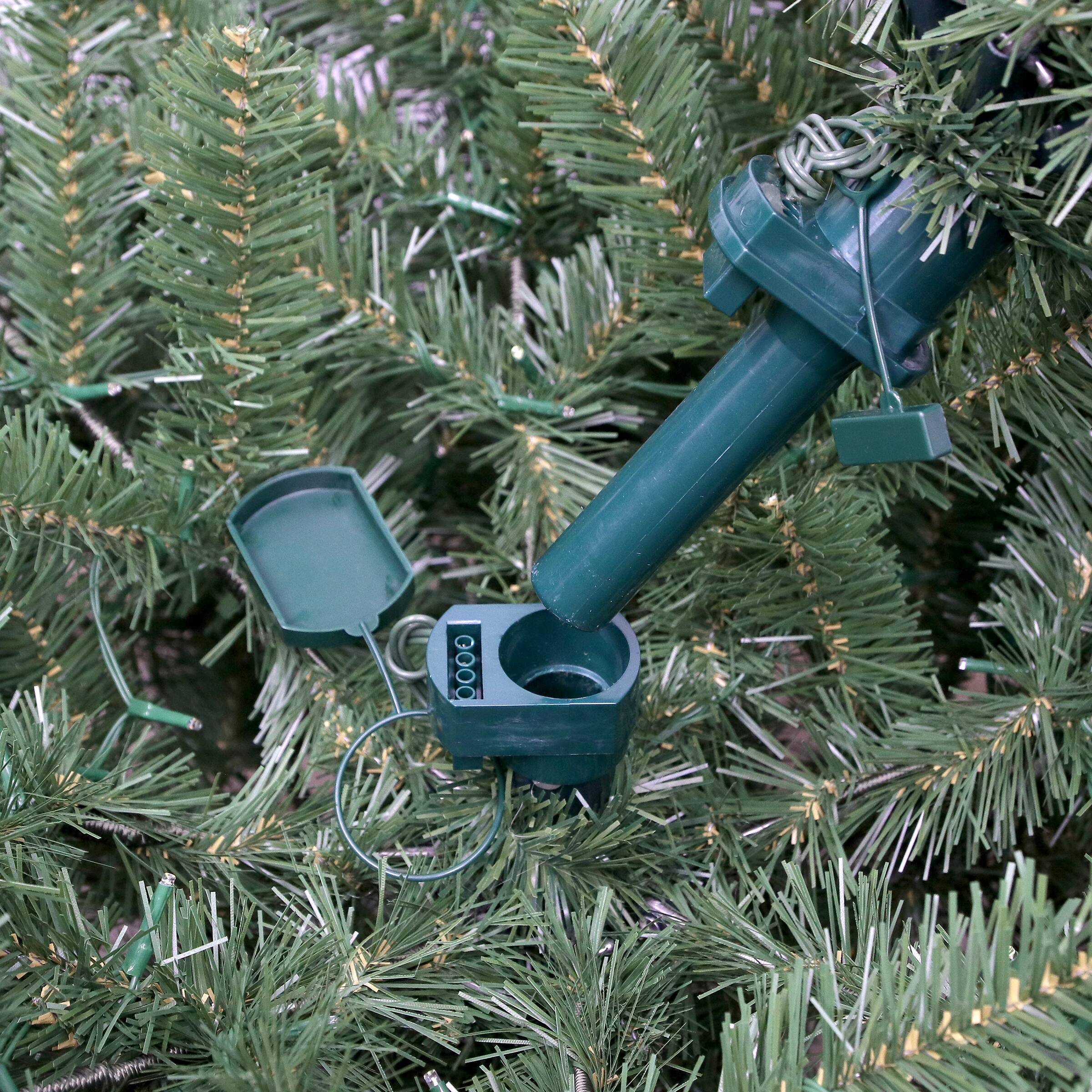 Alt View 2. Philips - Philips 7.5' Pre-Lit Balsam Fir Warm White LED with Remote - Green.