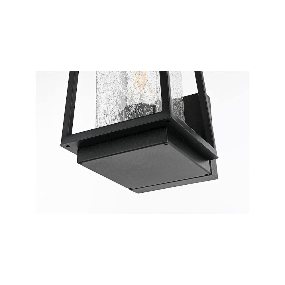Alt View 3. Elegant Lighting - Lehigh 7 inch Outdoor Pendant in Black - Black.