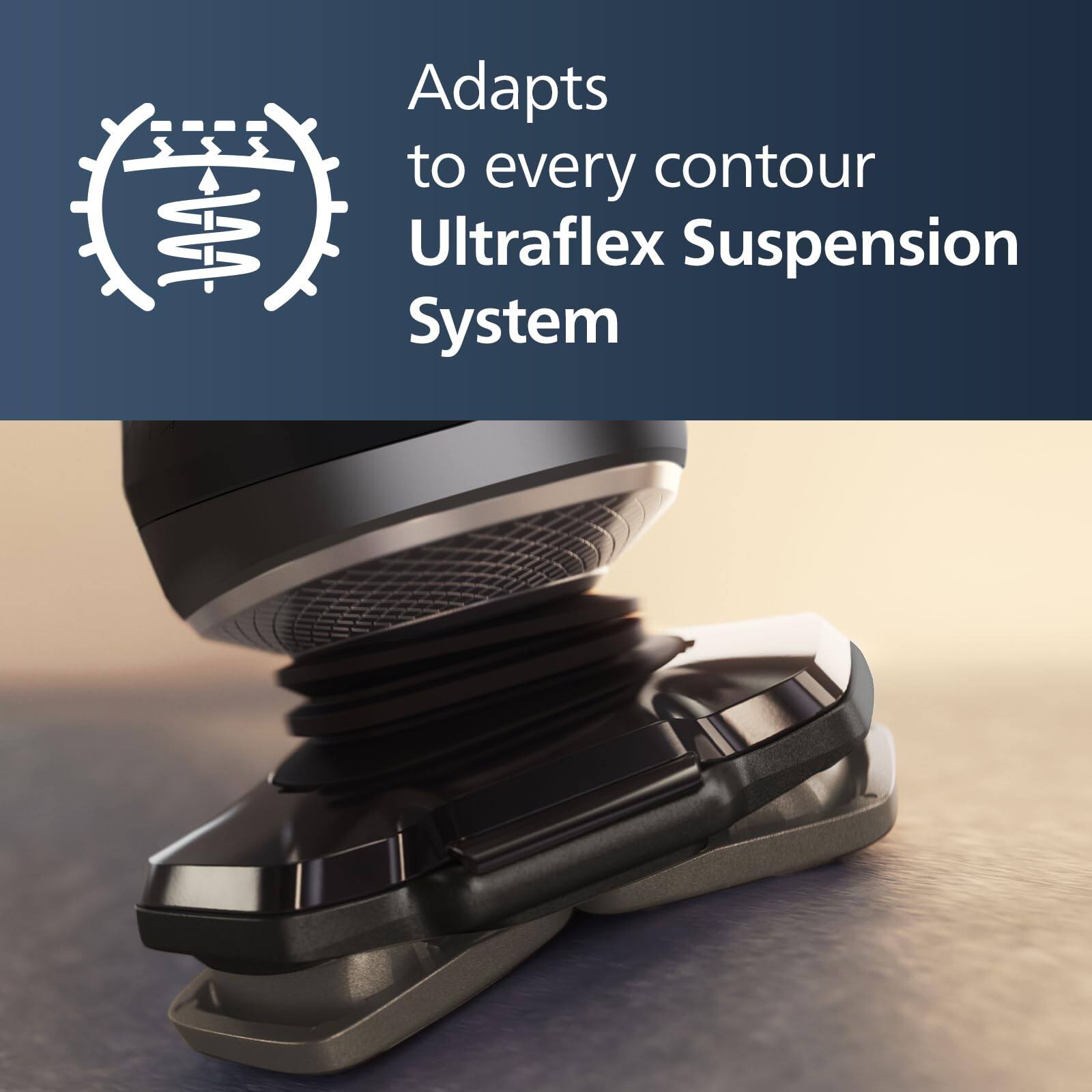 Adapts to every contour  
Ultraflex Suspension System
