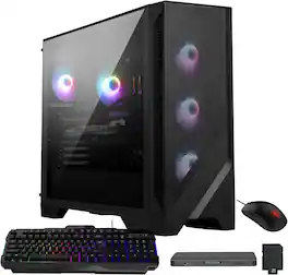 MSI - Codex R2 AI Gaming Desktop,Intel Ultra 7 265,RTX 5060 Ti 8GB GDDR7,32GB DDR5,2TB SSD+1TB Dock Set,Win 11 Pro - Black