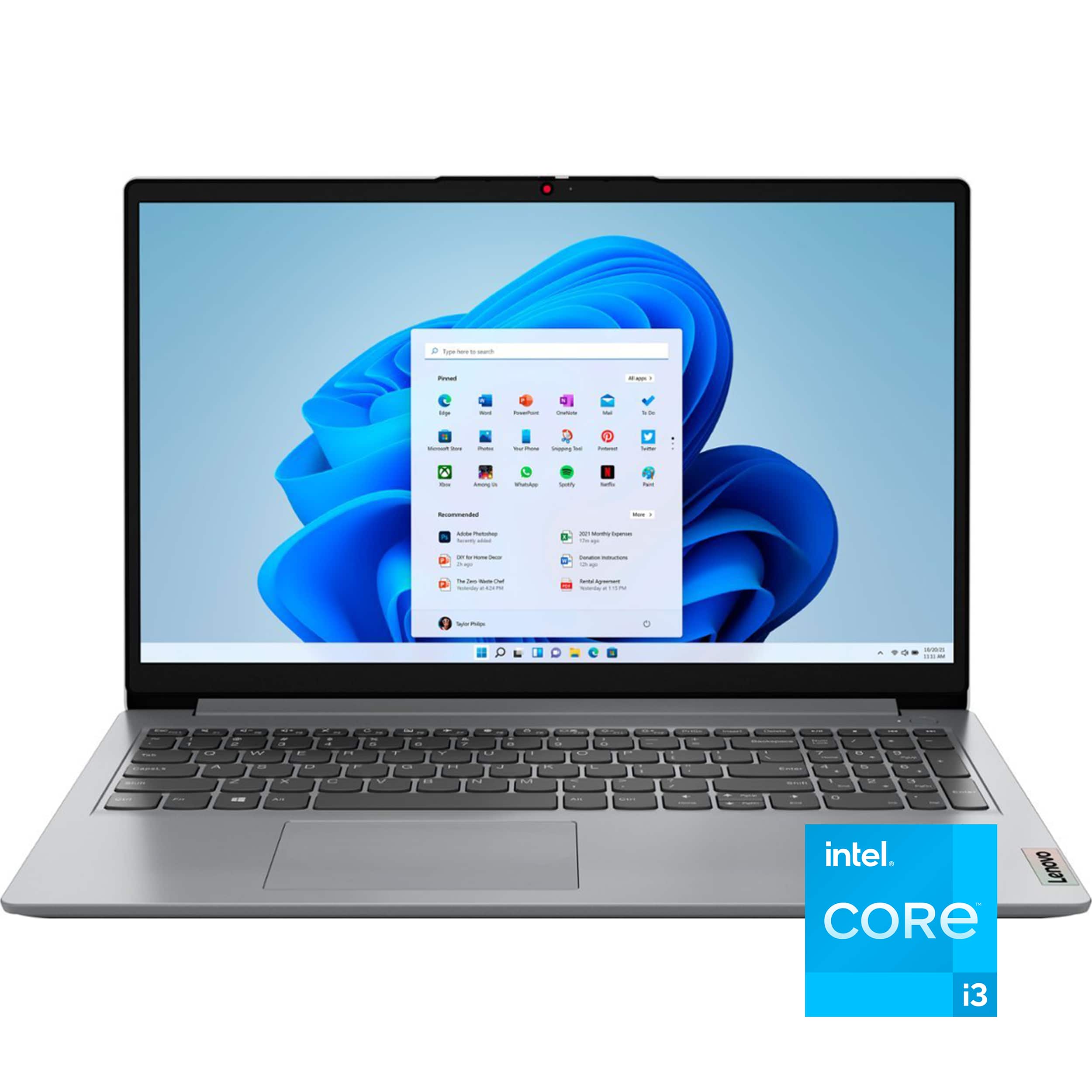 Lenovo - Ideapad 1i 15.6" FHD Touchscreen Laptop,Intel i3 1215U,40GB RAM,2TB SSD,Windows 11 - Gray