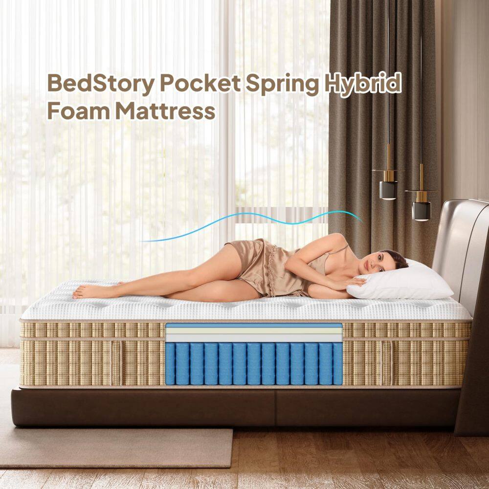BedStory Pocket Spring Hybrid Foam Mattress