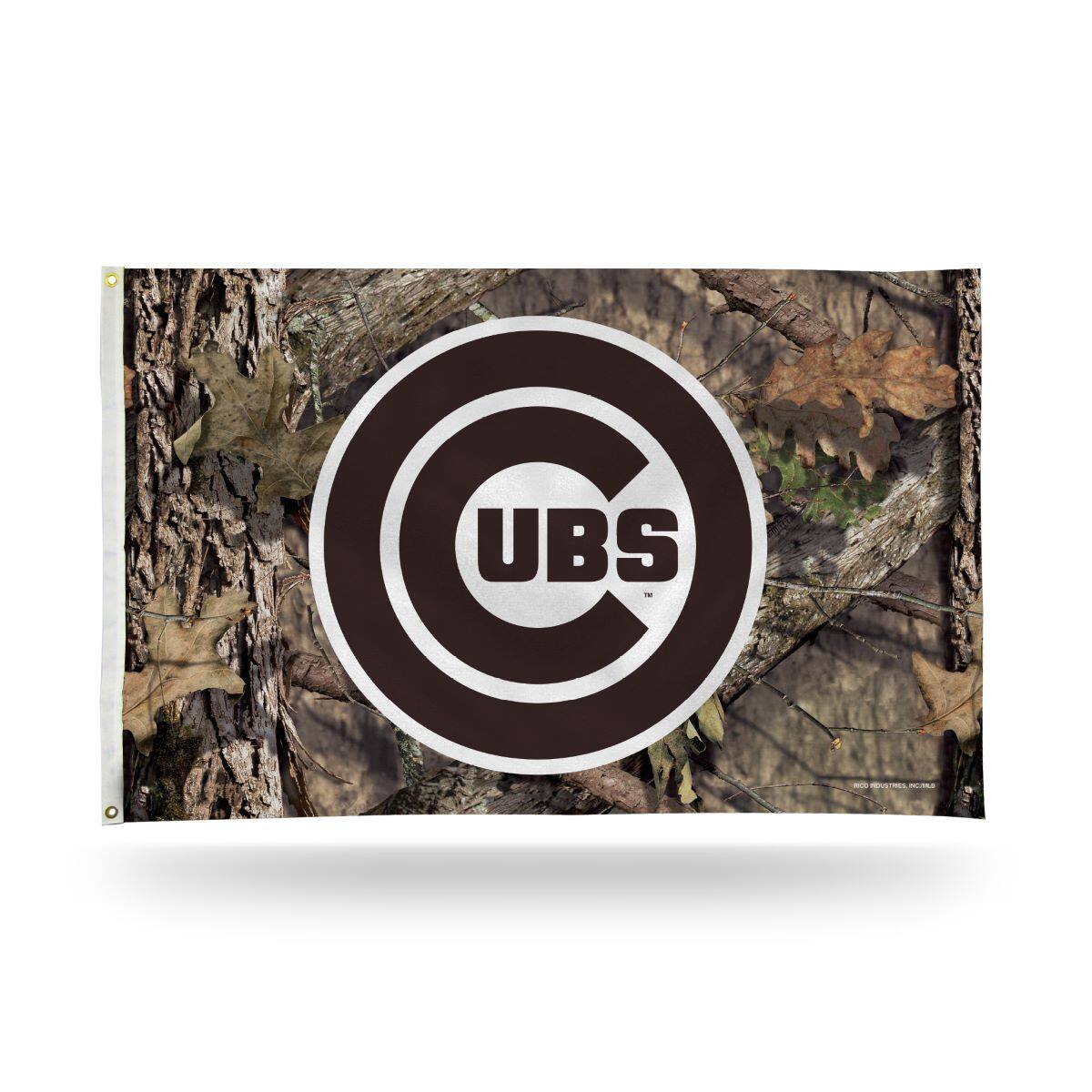 Rico Industries - Chicago Cubs Bold Mossy Oak Camo Design 3x5 Indoor/Outdoor Banner Flag - Multi