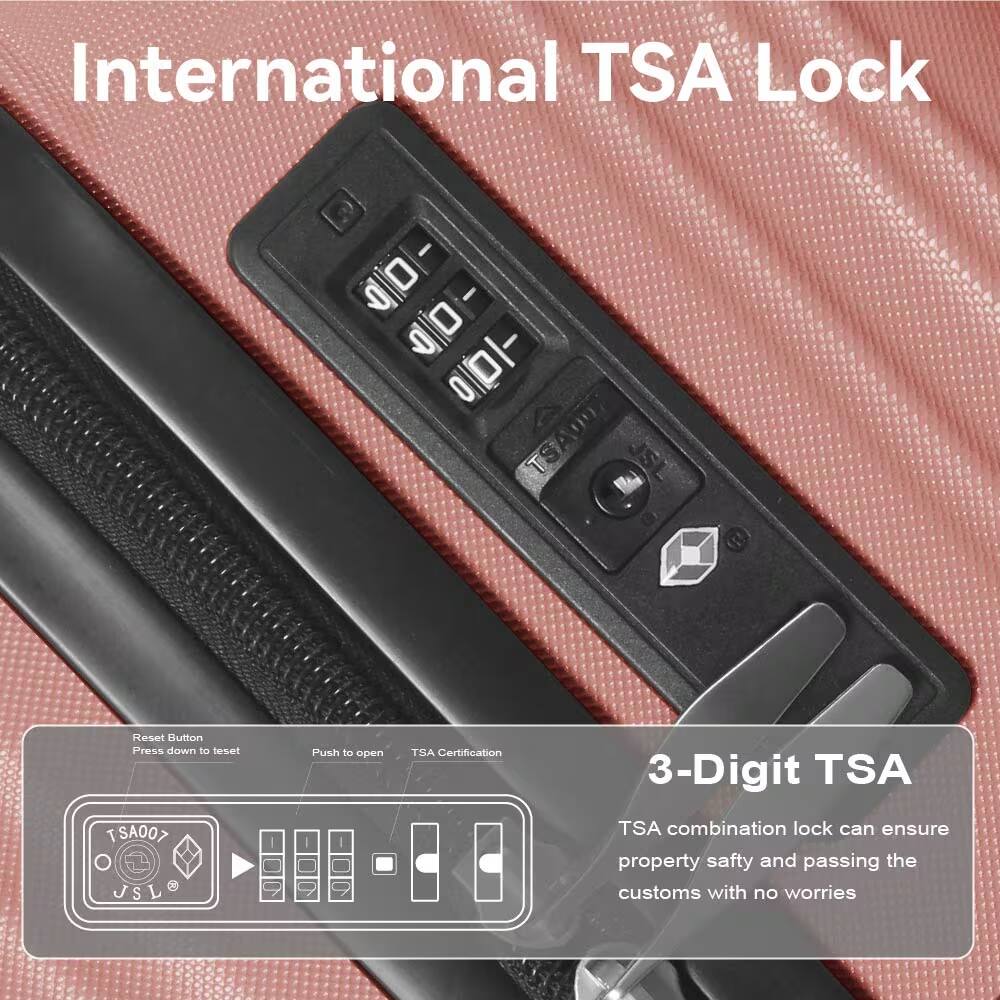 International TSA Lock

3-Digit TSA

TSA combination lock can ensure property safety and passing the customs with no worries

- Reset Button: Press down to reset
- Push to open
- TSA Certification