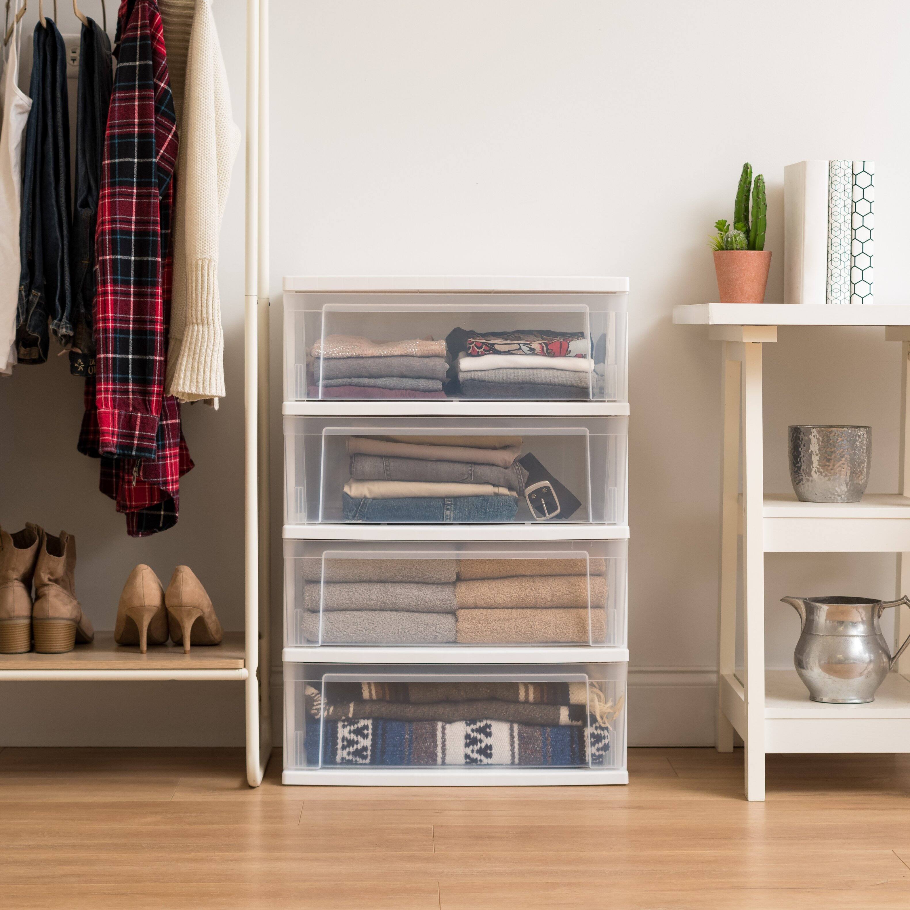 Alt View 8. IRIS USA - IRIS USA Plastic Storage Drawers Container organize for Clothes - Clear.