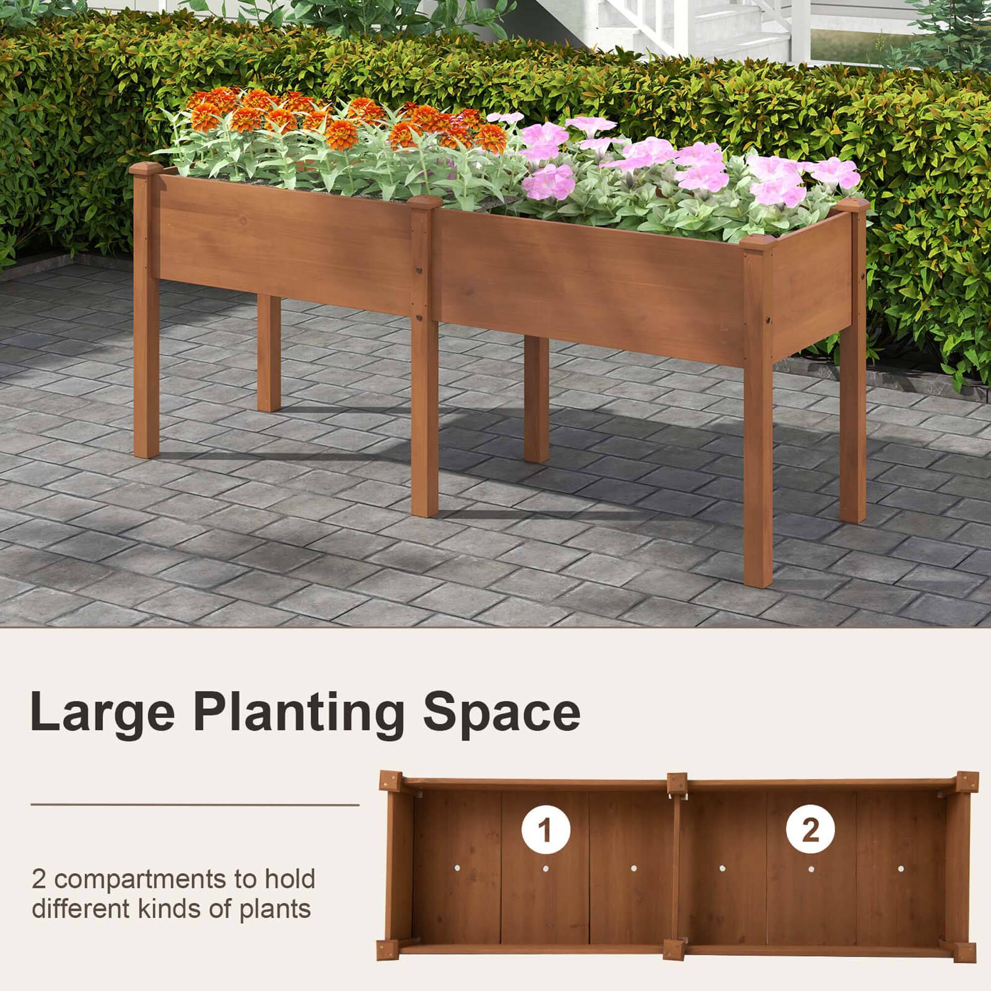 Large Planting Space

2 compartments to hold different kinds of plants

1 2