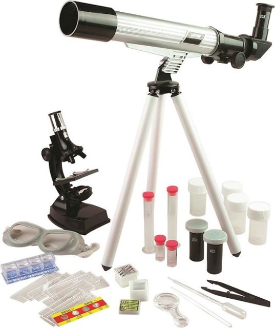 Angle Zoom. EDU-TOYS - Refractor Telescope with Microscope Science Kit.