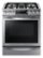 Front Zoom. Samsung - 5.8 cu. ft. Slide-in Gas Chef Collection Range with True Convection - Stainless steel.