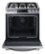 Alt View Zoom 14. Samsung - 5.8 cu. ft. Slide-in Gas Chef Collection Range with True Convection - Stainless steel.
