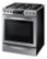 Left Zoom. Samsung - 5.8 cu. ft. Slide-in Gas Chef Collection Range with True Convection - Stainless steel.