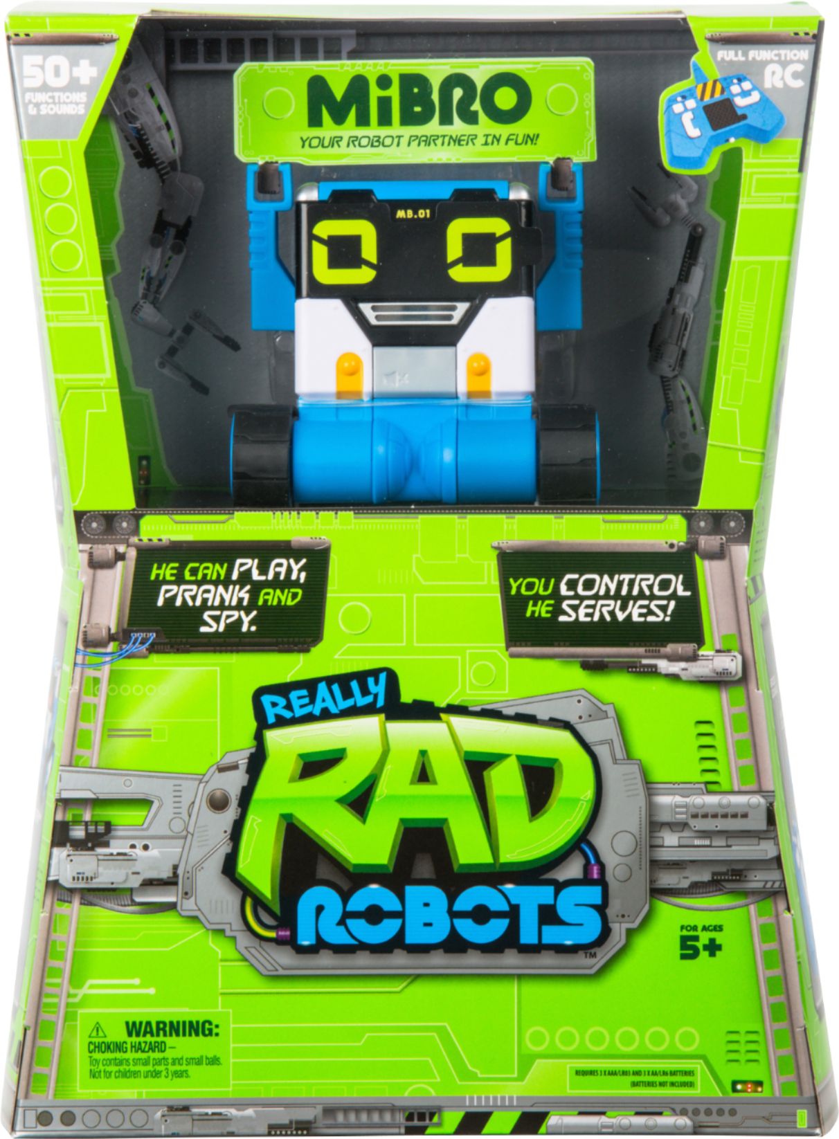 Really R.A.D Robots 27805 Mibro Interactive Remote Control Robot for sale online 