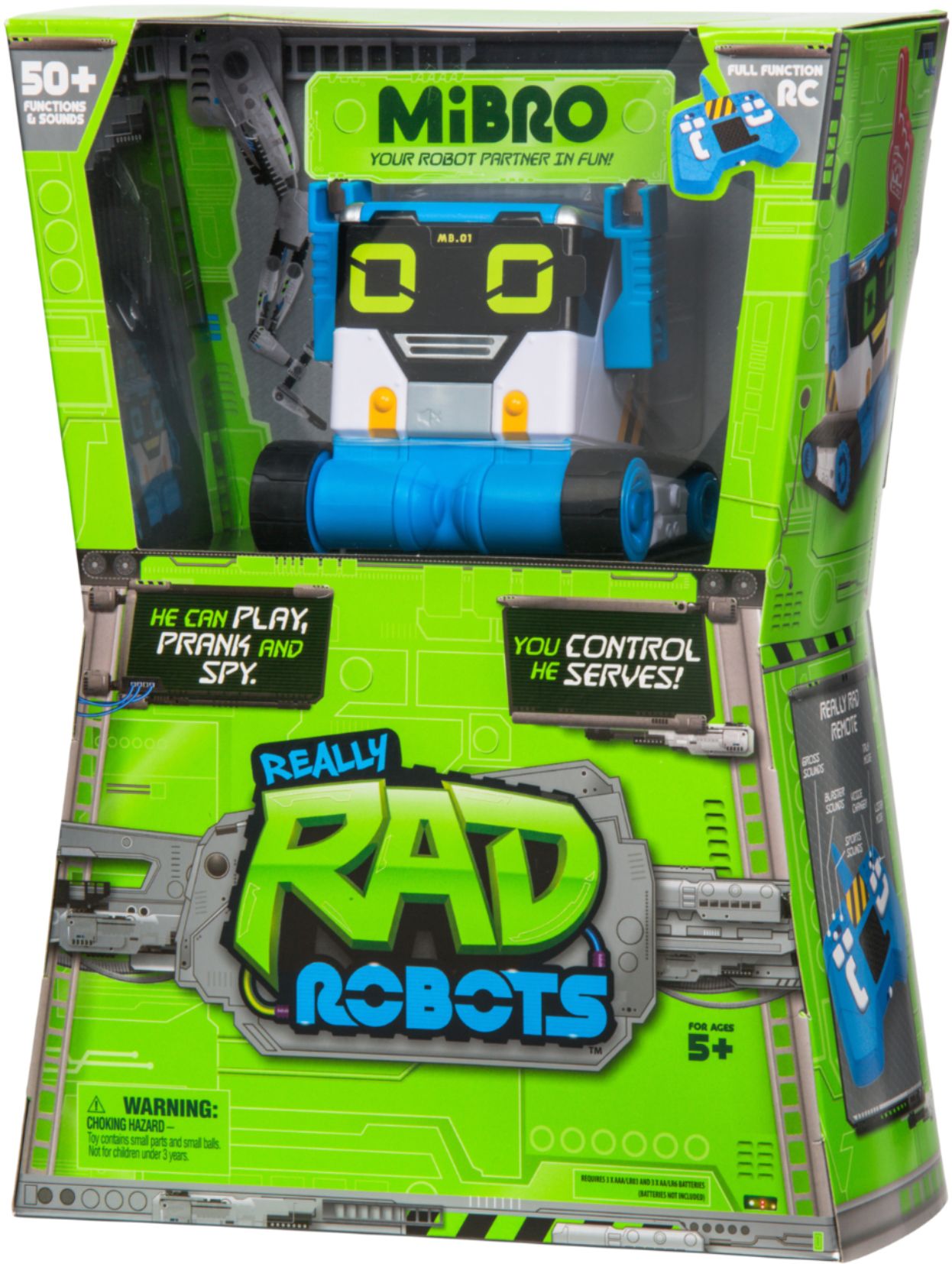 Details about   #10819 NRFB Moose Toys Really Rad Robots Mibro Interactive Remote Control Robot 