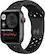 Front. Apple - Apple Watch Nike SE (GPS + Cellular) 44mm Space Gray Aluminum Case with Anthracite/Black Nike Sport Band - Space Gray.