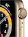 Alt View 11. Apple - Apple Watch Series 6 (GPS + Cellular) 40mm Gold Stainless Steel Case with Cyprus Green Sport Band.