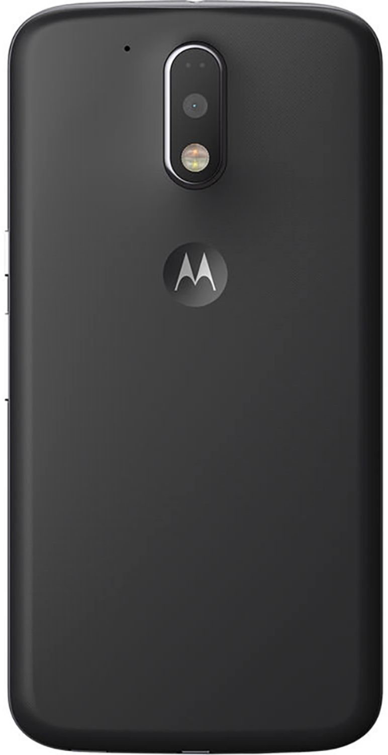 Back View: Motorola - Unreal Mobile moto E4 Unlimited Prepaid - Black