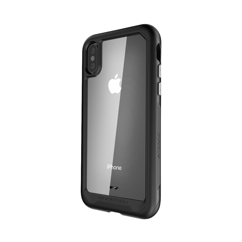 atomic slim 2 case for apple iphone xs max - black/transparent