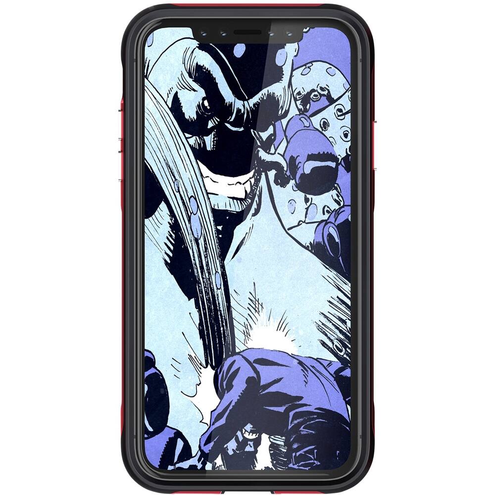 atomic slim 2 case for apple iphone xr - red/transparent atomic slim 2 case for apple iphone xr - red/transparent