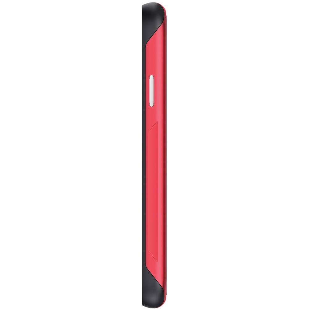 atomic slim 2 case for apple iphone xr - red/transparent