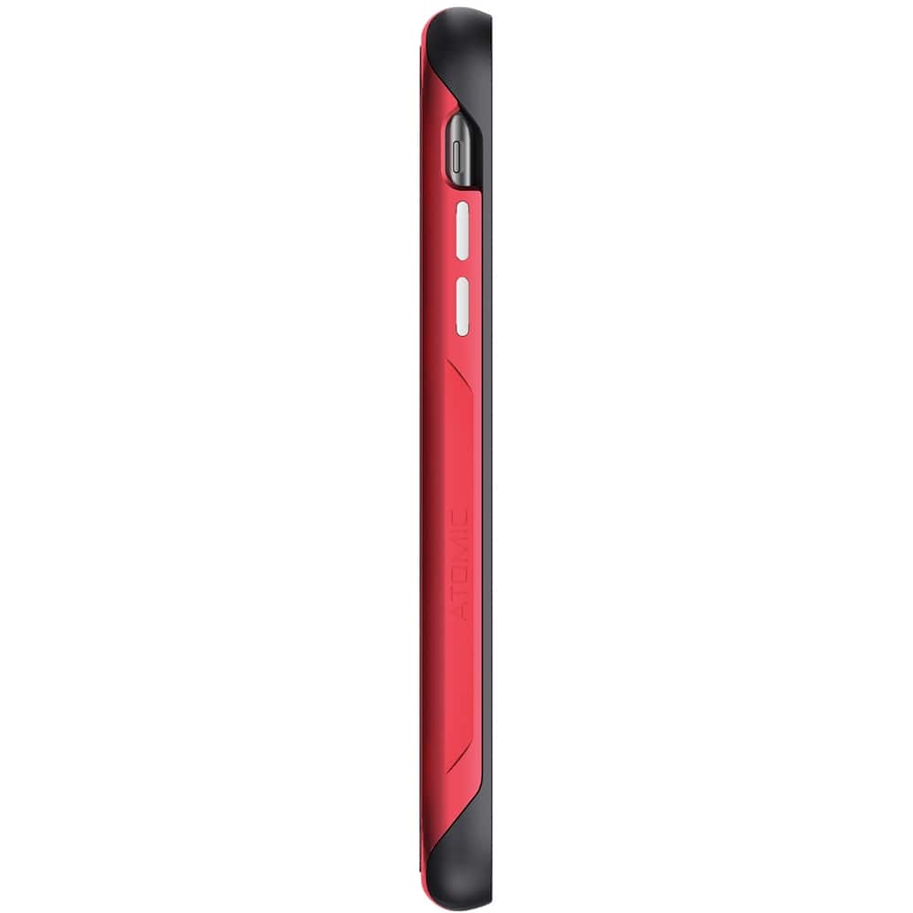 atomic slim 2 case for apple iphone xr - red/transparent atomic slim 2 case for apple iphone xr - red/transparent