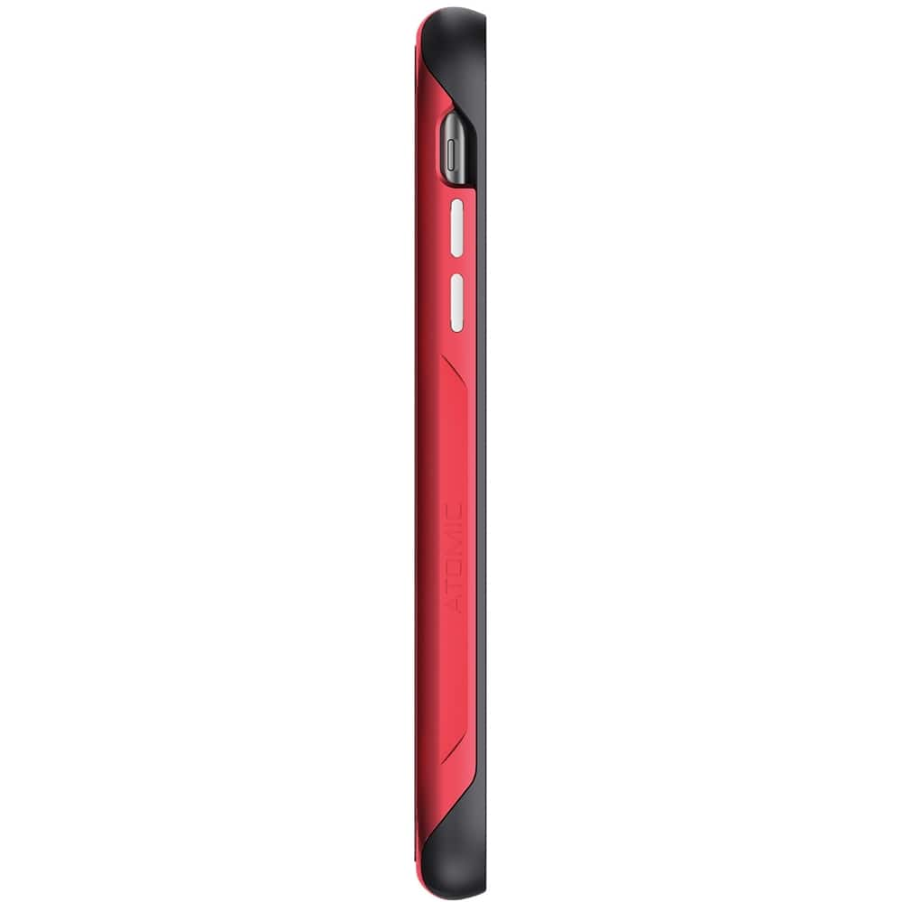 atomic slim 2 case for apple iphone xr - red/transparent