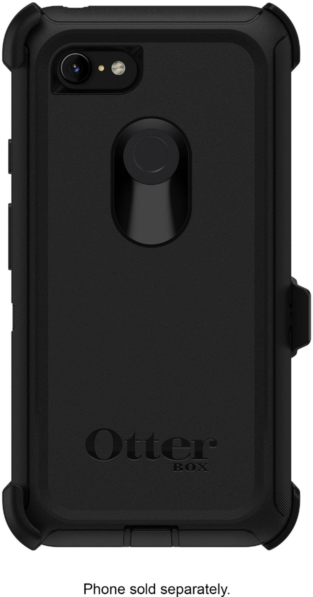 Alt View 11. OtterBox - Defender Series Case for Google Pixel 3 XL Cell Phones - Black.