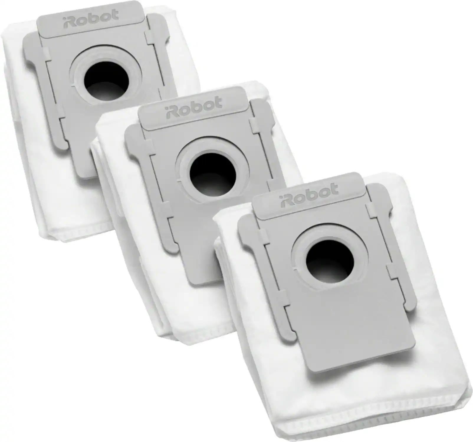 Front. iRobot - Clean Base Automatic Dirt Disposal Bags (3-Pack) - White.