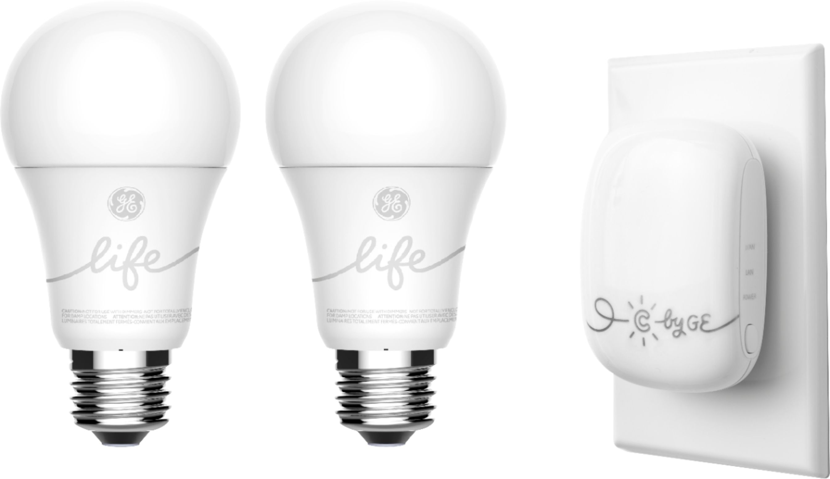 White C by GE C-Life A19 Voice Control Starter Kit 