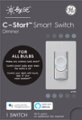 Alt View Zoom 12. GE - CYNC Dimmer Smart Switch, Neutral Wire Required, Bluetooth and 2.4 GHz Wifi (Packing May Vary) - White.