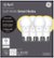 Alt View Zoom 11. C by GE - A19 Bluetooth Smart LED Light Bulb with Google Assistant/Alexa/HomeKit (4-Pack) - White Only.