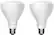 Alt View 11. C by GE - BR30 Bluetooth Smart LED Floodlight Bulb with Google Assistant/Alexa/HomeKit (2-Pack) - Adjustable White.
