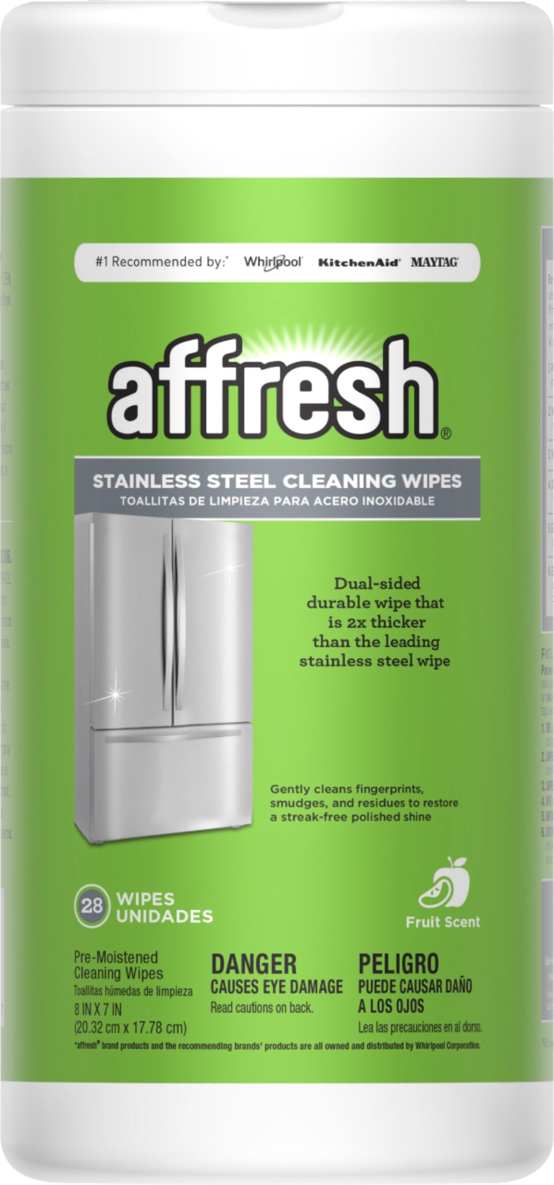 Stainless Steel Cleaning Wipes, Removes Fingerprints, Residue