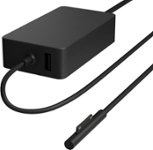 Front Zoom. Microsoft - Power Adapter - Black.