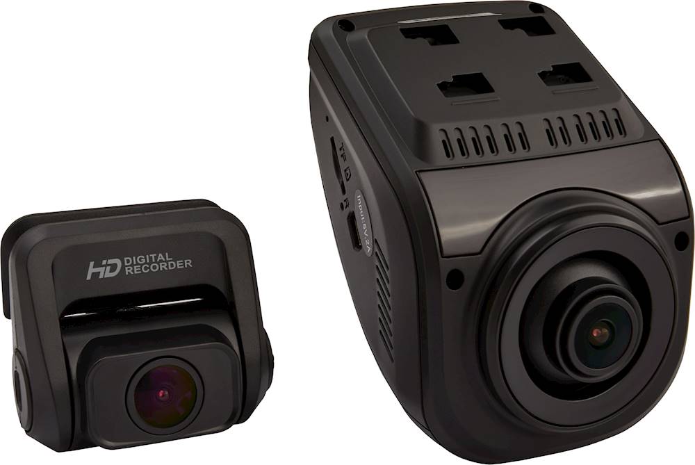 Angle. Rexing - V1P Pro Front and Rear Camera Dash Cam - Black.