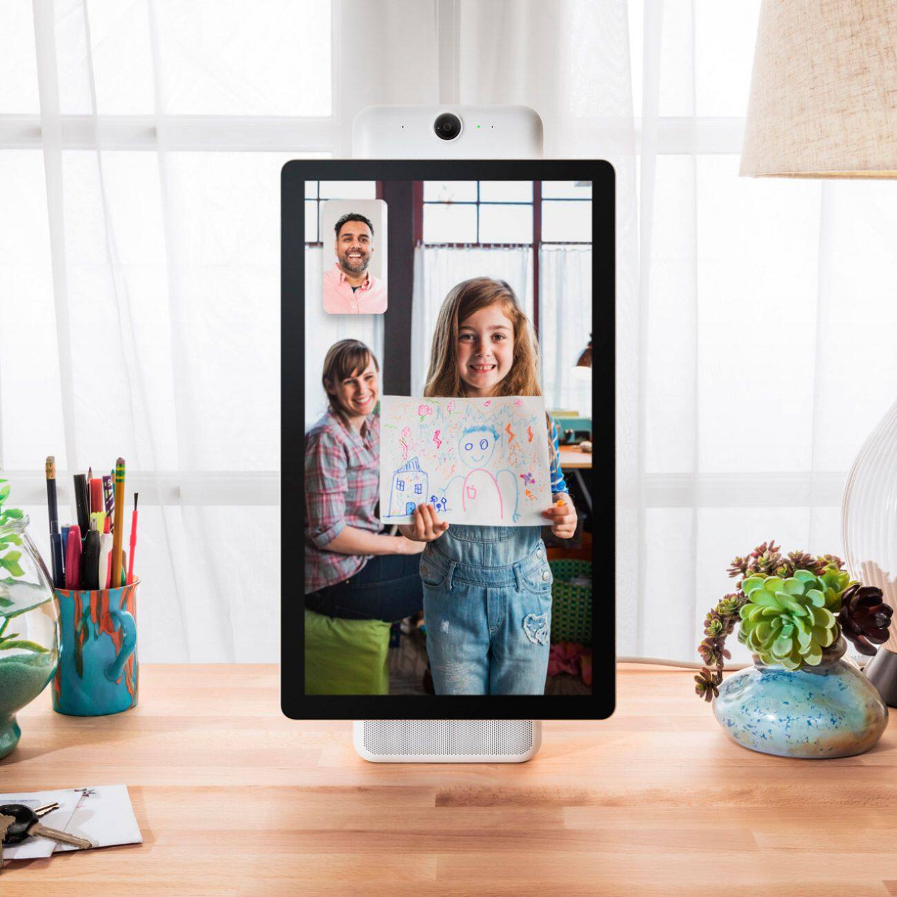 Alt View 15. Facebook - Portal Plus Smart Video Calling 15.6" Display with Alexa - White.