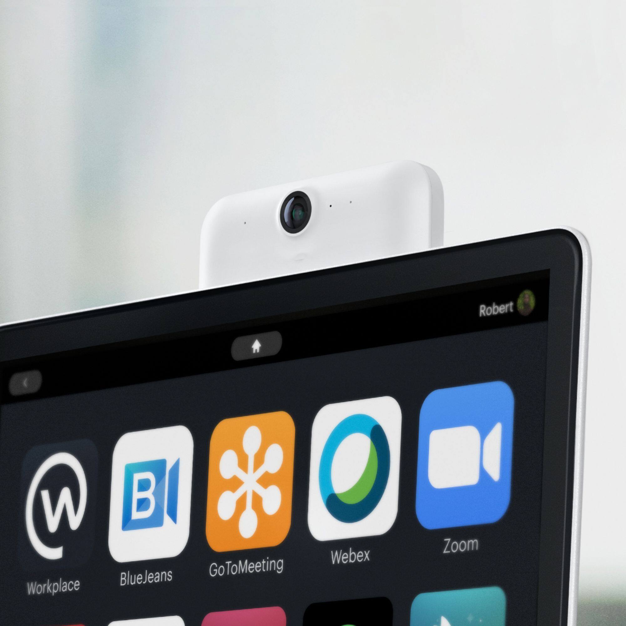 Alt View 17. Facebook - Portal Plus Smart Video Calling 15.6" Display with Alexa - White.