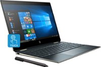 Angle Zoom. HP - Spectre x360 2-in-1 13.3" UHD Touch-Screen Laptop - Intel Core i7 - 16GB Memory - 512GB Solid State Drive - Poseidon Blue.
