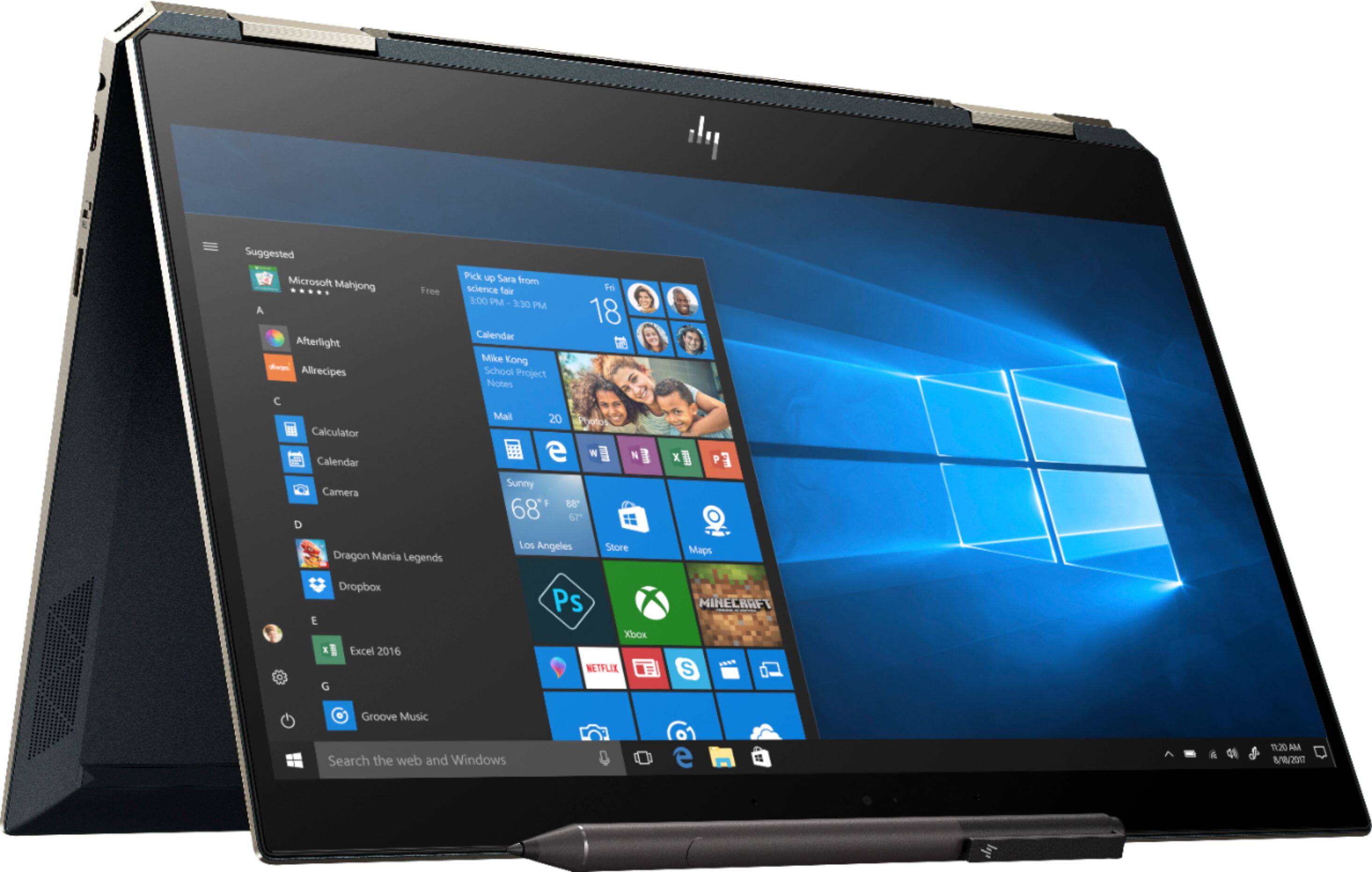 Alt View 11. HP - Spectre x360 2-in-1 13.3" UHD Touch-Screen Laptop - Intel Core i7 - 16GB Memory - 512GB Solid State Drive.