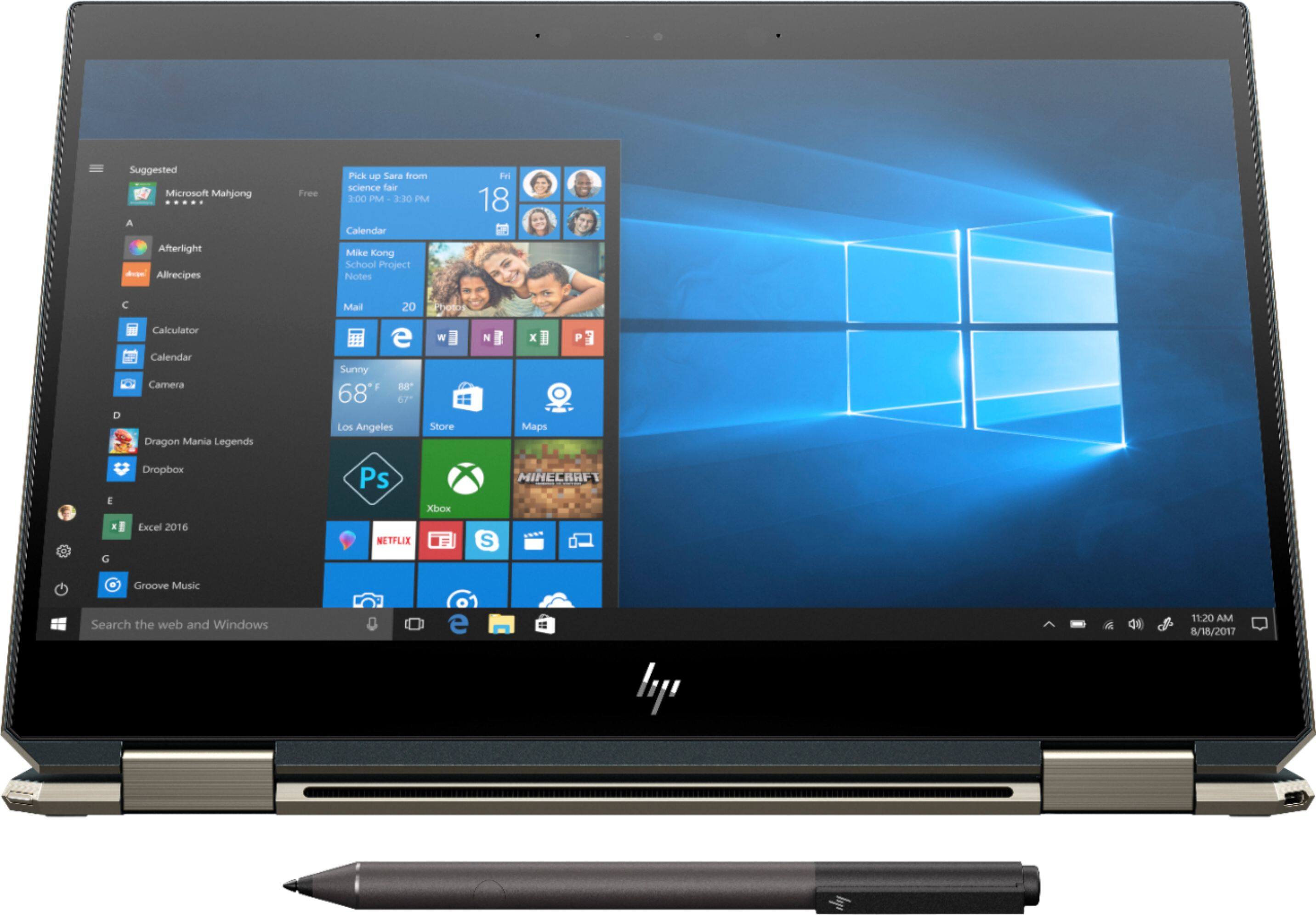 Alt View 12. HP - Spectre x360 2-in-1 13.3" UHD Touch-Screen Laptop - Intel Core i7 - 16GB Memory - 512GB Solid State Drive.