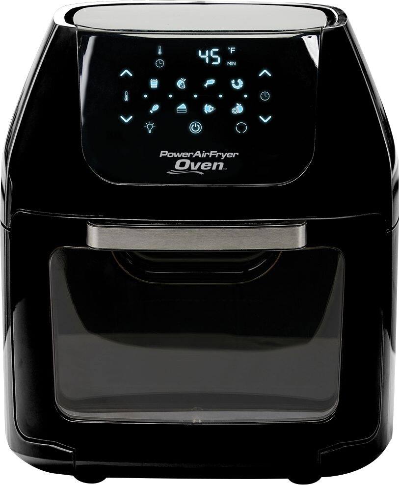 Front. PowerXL - Air Fryer Oven - Black.
