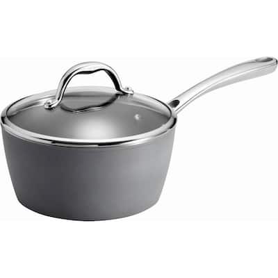 Tramontina - Gourmet Induction Aluminum 3-Quart Sauce Pan - Slate Gray