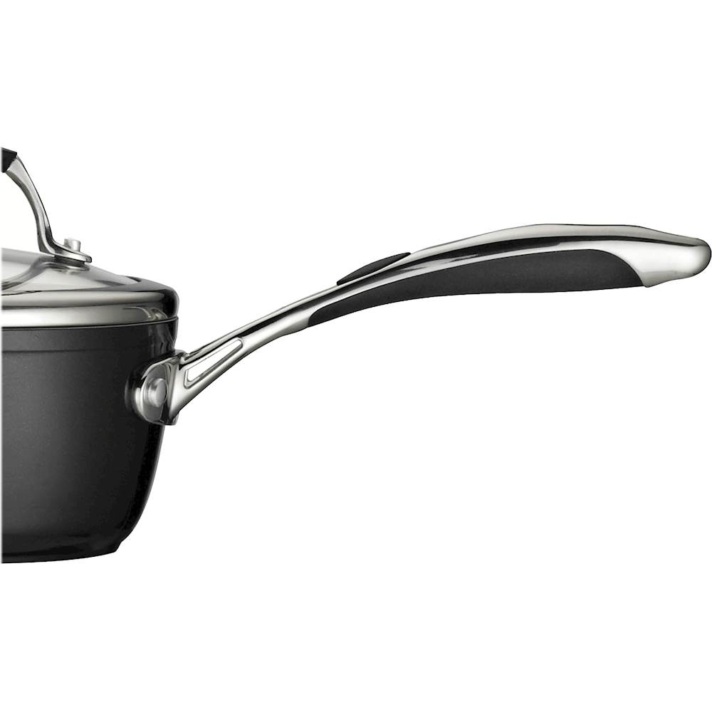 Tramontina Gourmet Ceramica Deluxe 1.5-Quart Covered Sauce Pan, Black