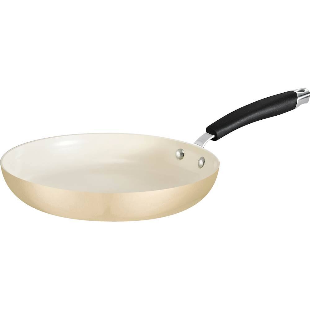 Angle. Tramontina - Style Ceramica 10" Frying Pan - Metallic Sand.
