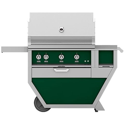 Angle. Hestan - Deluxe Gas Grill - Grove.