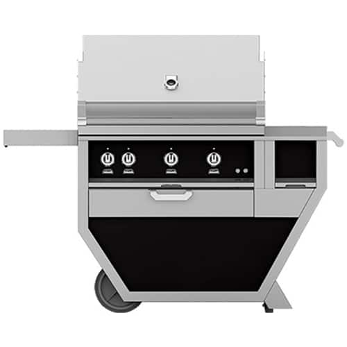 Angle View: Hestan - Deluxe Gas Grill - Stealth