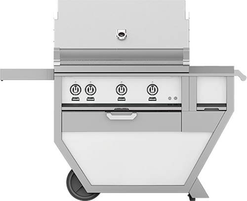 Angle. Hestan - Deluxe Gas Grill - Froth.