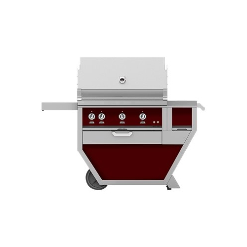 Angle View: Hestan - Deluxe Gas Grill - Tin Roof