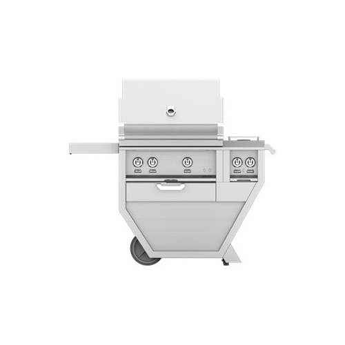 Angle View: Hestan - Deluxe Gas Grill - Grey