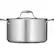 Alt View 11. Tramontina - Gourmet Tri-Ply Clad 8-Quart Covered Stock Pot - Mirror Polished.