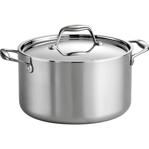 UPC 016017101166 product image for Tramontina - Gourmet Tri-Ply Clad 6-Quart Covered Sauce Pot - Mirror Polished | upcitemdb.com